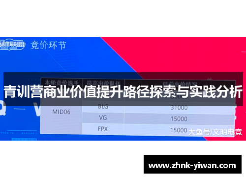 青训营商业价值提升路径探索与实践分析